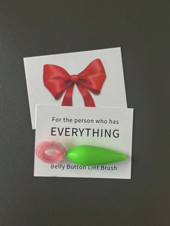 1 个有趣的恶作剧肚脐刷 - 节日、生日和庆祝活动中送给朋友的完美礼物，派对和聚会的小礼物，返校，学校用品