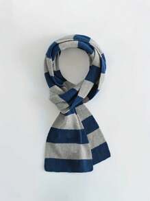 1pc Cosplay Autumn And Winter Versatil Striped Long Artificial Cashmere Scarf Unisex With College Style - Jewelry & Accessories ﻿,Suitable For Halloween Cosplay Party.