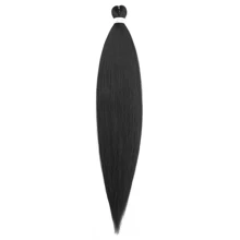 Pre-Stretched Braiding Hair Extensions 26&30&36 Inch Synthetic Braiding Hair Crochet Braids, Natural Easy Braid Crochet Hair, Yaki  Straight Synthetic Hair Extension For Women