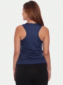 Kit 3 Women's Dry Gym Tank Tops Plain Black/White - 彩色 - 查看 8