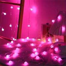 1PC 1.5M/3M/6M/10M LED Warm Light Colored Lamp String Light Chain Light Starry Ball Lighting Chain Star Light Christmas Small Colored Lamp Wedding Garden