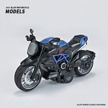 Moto 1:12 Échelle Jouet de moto avec son et lumière, jouet de moto en alliage moulé, Anniversaire, Noël, Rentrée des classes