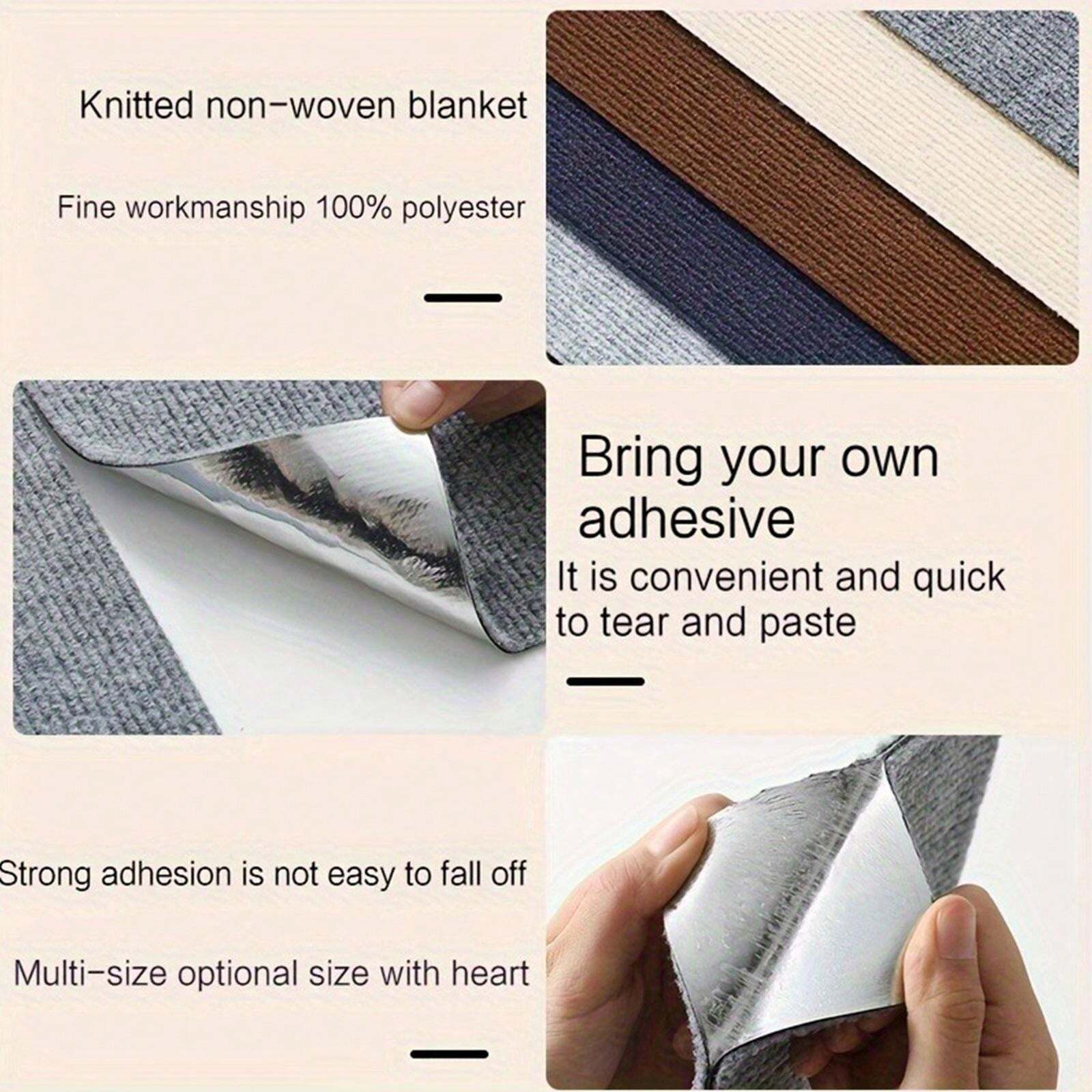 Durable Cat Scratching Mat WallMounted, NonShedding Fiberboard