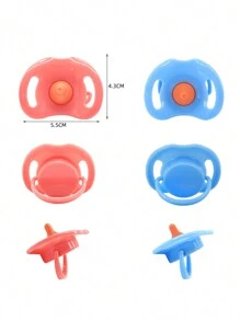 Juego de biberones mágicos para decoración navideña de bebé recién nacido, disponible en tamaños grande, pequeño y mediano, 2 biberones de leche y 2 biberones de jugo con 2 chupetes de juguete como accesorios para muñecas, con leche y jugo que desaparecen, regalo para niñas, decoración del hogar.