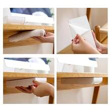 1PC Self-Adhesive Under-Drawer Stationery Storage Box - Desk Table Organizer With Pencil Tray And Drawer Storage - Easy Installation And Space-Saving Design For Home Or Office Use Room Decor Home Decor Fall Decor Bedroom Decor  Halloween Decor,Room Decor,Christmas Decorations, Halloween, Halloween Decorations,Christmas, Halloween Decor,Christmas Decor,Fall Decor,Christmas Decor,Storage,Organizer - Multicolor - View 6