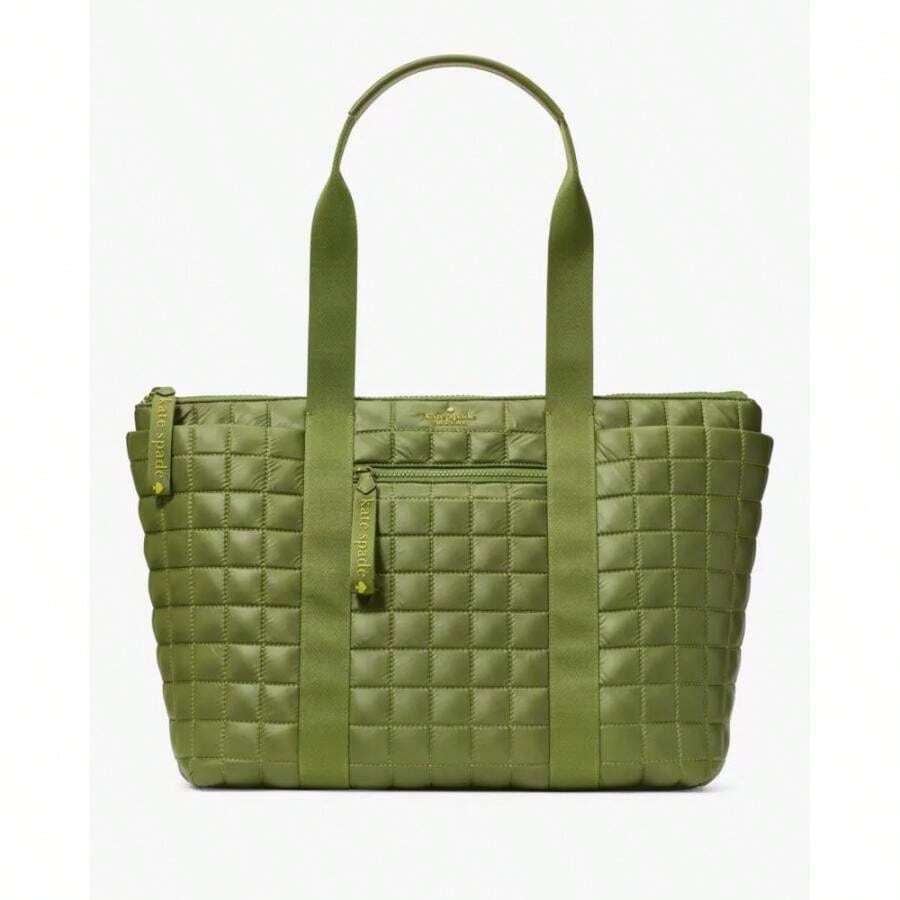 Camden Quilted Extra Large Tote - Kelp Forest - View 1
