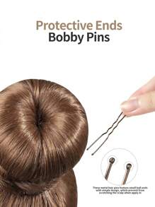 24pcs Hair Bun Maker, Hair Buns For Girls, Hair Donuts, Ballet Bun Maker,4 Size, Light Brown - Multicolor - View 8