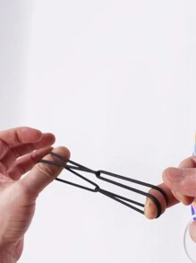 6 bucăți brățară rotundă retro mică din silicon, culori asortate