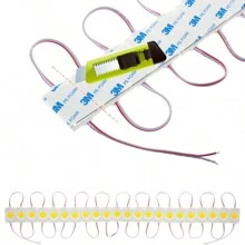 20 Módulos De 9 Led Cob Plasma Redondos Alta Intensidad 2.4w,Módulo LED D C 12V Módulo COB Módulo LED de moldeo por inyección Módulo publicitario