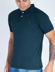 05 Men's Polo Shirts Green And Assorted Various Colors Cotton Piquet Traditional Original Embroidered - 軍綠色 - 查看 5