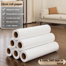 1pc Refillable Lint Roller With Extra Long Handle And Large Adhesive Roll For Pet Hair Removal