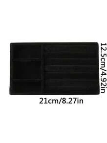 1 Dreischichten Acryl Samt Schmuckkasten, Schmuckablage, Acryl Schmuckaufbewahrungsbox, Dreischichten Samt Ausstellungsregal, stapelbarer Aufbewahrungskasten, mit Kristallknopf, Schmuckkasten Antikorrosion, Großraumkapazität, hochwertiges exquisites Aufbewahrungsbox für Ohrringe, Halsketten, Kosmetikbox - mehrfarbig - Übersicht 12