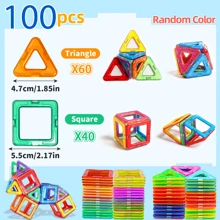 Magnetic Toys Starter Set Classroom Must Haves,Halloween Gifts For Kids Toys, Magnetic Blocks For Toddlers Magnet Building Toys Preschool Montessori Learning Games For Boys & Girls,Random Color - Multicolor - View 12