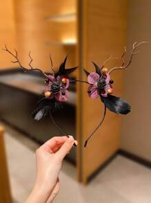 1/2pcs Kids Funny Colorful Halloween Headbands - Multicolor - View 20