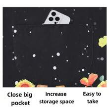 1 件蝴蝶围裙，防水防油防污家用厨房烹饪烘焙围裙，时尚可爱工作服