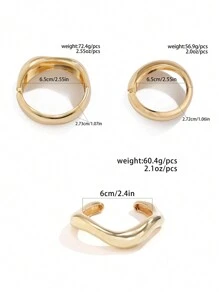 1pc Exaggerated Fashionable Asymmetrical Metal Cuff Bracelet, Vintage Minimalist Geometric Round Big Coiled Spring Open Bangle Bracelet, Women Daily Decoration, Festival & Birthday Gift, Party Jewelry, Casual Travel Charm Jewelry Gift