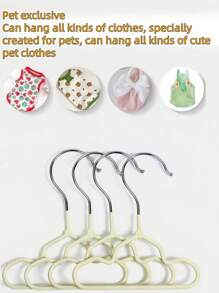 5/10 pezzi grucce per animali domestici, rastrelliera multicolore per appendere e asciugare gli indumenti per animali domestici, grucce antiscivolo per vestiti per gatti