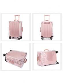 1 件行李箱防尘罩，全透明行李箱保护罩，透明加厚耐磨防水行李箱罩，旅行行李箱罩行李箱保护套行李箱防尘罩，男女户外度假旅行必需品配件 - 透明色 - 查看 6