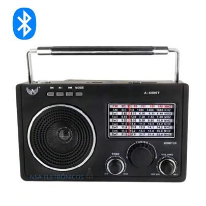 Radio Am Fm Para Zona Rural 11 Faixas Pen Drive Bluetooth
