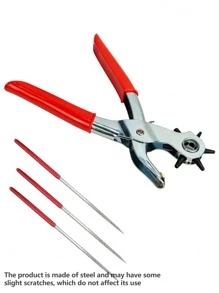 1 件专业皮革打孔工具 - 适用于皮带、表带、手提包带和其他皮革工艺以及轻松的 DIY 皮革打孔 - 钢结构，有轻微划痕但不影响使用，皮革打孔器，皮带打孔器，旋转打孔器套件，皮革打孔钳，皮带，手表，手提包，皮革，皮革打孔工具，皮带直径，DIY 工具套件：专业打孔钳套装，用于打孔孔眼，设置索环和制作表带！ - 彩色 - 查看 12