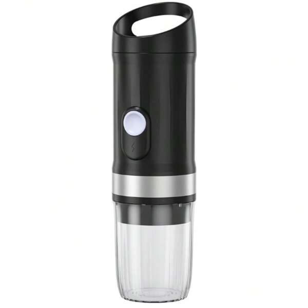 Machine à café portable, machine à expresso de voyage, version avec batterie rechargeable de 9600 mAh à 20 bars de pression, portable pour le camping, la conduite, la maison et les déplacements au bureau