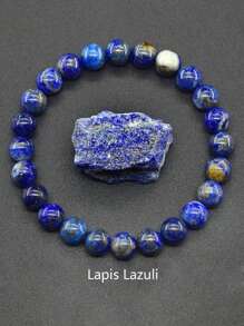 1 chiếc vòng tay hạt đá tự nhiên nhiều màu sắc thanh lịch và thời trang, phụ kiện trang sức thủ công, phù hợp cho nam và nữ, tiệc tùng, tiệc tối và đeo hàng ngày (Chất liệu ngẫu nhiên) - Nhiều màu - Xem 12