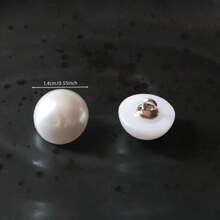 10/20pcs Faux Pearl Round Button, Asymmetrical Rabbit, Heart, Star, Flower Shaped Plastic Sewing Buttons DIY For Sweater, Cardigan, Dress, Blouse