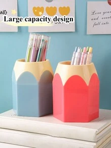 1 hộp đựng bút chì hình bút chì sáng tạo, hộp đựng dung tích lớn, cốc đựng bút để bàn dễ thương, giá đựng cọ trang điểm, giá đựng văn phòng phẩm hoạt hình nhiều màu sắc, thích hợp cho trường học, văn phòng, trang trí nhà cửa, quà tặng cho bạn bè, phụ kiện bàn làm việc văn phòng phẩm mùa tựu trường, đồ dùng văn phòng, giá đựng bút, phụ kiện văn phòng phẩm - Nhiều màu - Xem 4