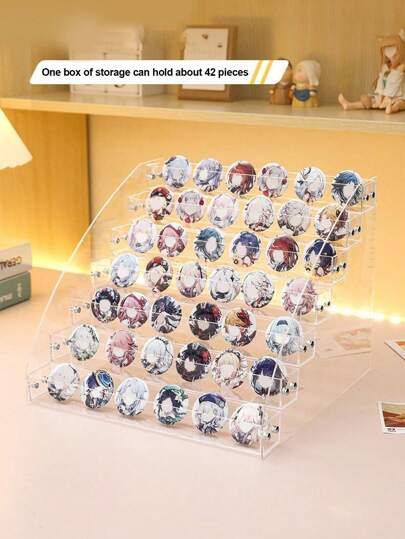 1 件多层透明亚克力化妆品收纳架，分层透明亚克力展示架，用于指甲油瓶、化妆品和收藏品