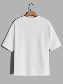 Men's Ocean Vibes Sea Beach T-Shirt 100% Cotton Premium Basic Shirt 30.1 Casual Mesh - trắng - Xem 2