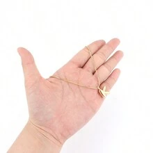 1 chiếc mặt dây chuyền hình bong bóng cổ điển thời trang màu vàng hộp dây chuyền cho phụ nữ - Vàng - Xem 3