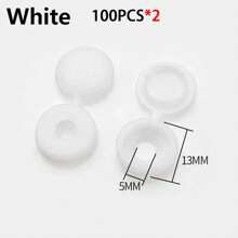 50-100 piezas Tapas decorativas de tornillo autorroscante para cierres seguros y elegantes