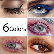 Fit Colors 延長睫毛膏，1入組防水濃密速乾睫毛膏霜睫毛化妝化妝品萬聖節聖誕節舞台化妝 - 棕色 - 查看 3