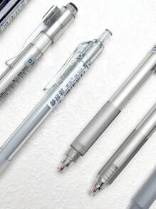 6 支简约 0.5 毫米黑色圆珠笔，高品质流畅书写墨水笔，适合学生和办公室使用，易于使用 - 黑灰色組合套裝 - 查看 6