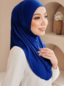 1 件 L 码女士易穿粘胶纤维头巾，即时头巾日常帽子面纱衣服 - 彩色 - 查看 13