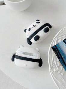 1个可爱熊猫硅胶1/2蓝牙耳机保护套 - 彩色 - 查看 6