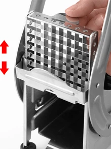 Stainless Steel Vegetable Cutter For Home Kitchen Convenient And Multifunctional Potato Cucumber Dicing And French Fries Cutting Machine - Silver - View 6