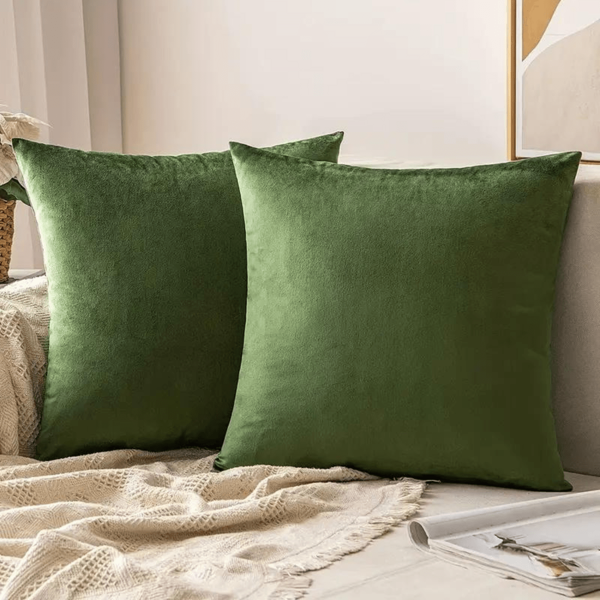 Kit 2 Capa Almofada Decorativa Sala Sofá Quarto Suede 45x45cm Várias Cores