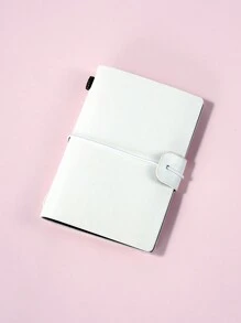 1pc Leather Cover Notebook, Bound Diary Notebook, A7 Size Portable Journal - A7 - View 15