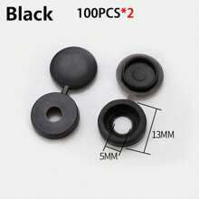 50-100 piezas Tapas decorativas de tornillo autorroscante para cierres seguros y elegantes