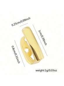 3pcs Tooth Gap Decoration Set, Adjustable Hip Hop Grillz For Men & Women - Gold - View 7