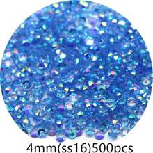 1000/500 bucăți 2mm/3mm/4mm/5mm Cristal de jeleu transparent cu spate plat, strasuri de bricolaj, strasuri de rășină în formă rotundă pentru meșteșuguri, pantofi, decor artistic, recipiente pentru machiaj, strălucire în întuneric