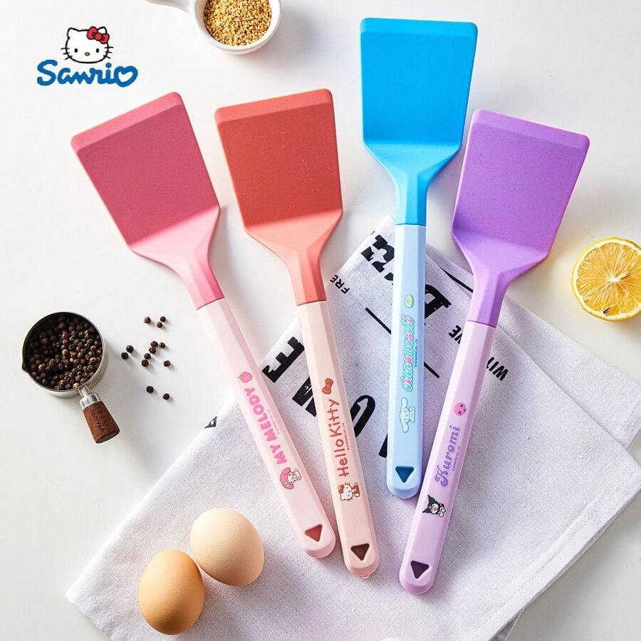 1pc Silicone Kitchen Spatula, Featuring Cute And Cinnamon Dog Characters, Is A High Temperature Resistant Baking Tool Made Of Silicone. Available In A Variety Of Colors - Perfect For Cooking And Baking - Holiday Gift - Ideal Christmas Gift - Kitchen Essentials - Kitchen Tools - Cute Cartoon Design - Multicolor - View 1