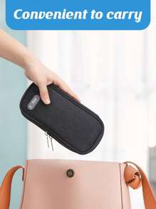 Insulin Cooler Travel Case - Travel Medicine Cooler Bag For Insulin And Diabetes Supplies Travel, Insulin Case With 2  Ice Pack - Black - View 5