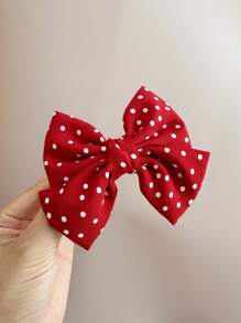 1 件/2 件套装红心风格~波尔卡圆点蝴蝶结发夹，可爱卡哇伊侧刘海发夹配饰女士爪夹，发夹，发夹，发夹，发夹 - 多色 - 查看 13