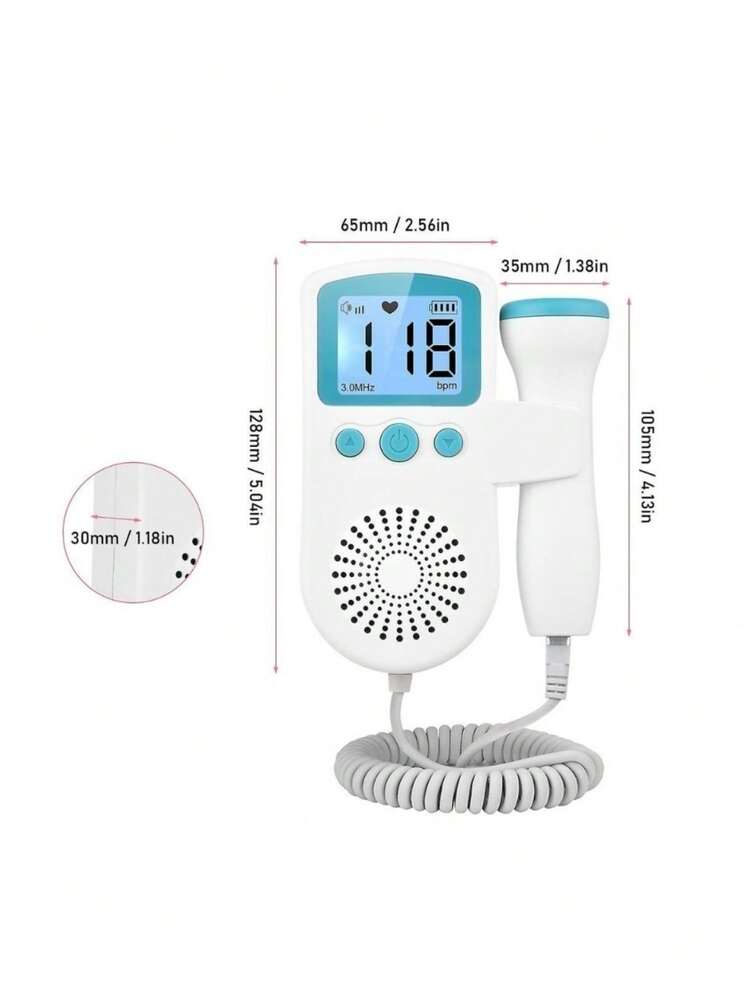 Fetal Doppler Heart Rate Monitor JSL-T501 YihanStore - 綠色 - 查看 7