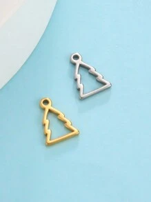5 cái/gói Bùa Giáng sinh bằng thép không gỉ dùng làm đồ trang sức, vòng cổ, vòng tay, hoa tai thủ công DIY - loạt phim giáng sinh - Xem 3