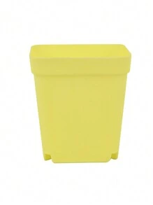 Set da 10 Pezzi Vaso da fiori quadrato di colore misto, mini vaso per piante grasse con vassoio, fioriera in plastica, decorazione domestica da giardino