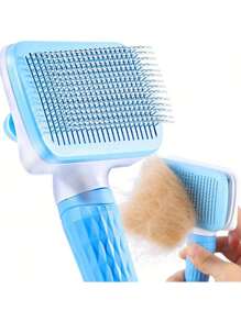 1pc Pet Grooming Brush, Easy To Remove Loose Undercoat For Dogs & Cats
