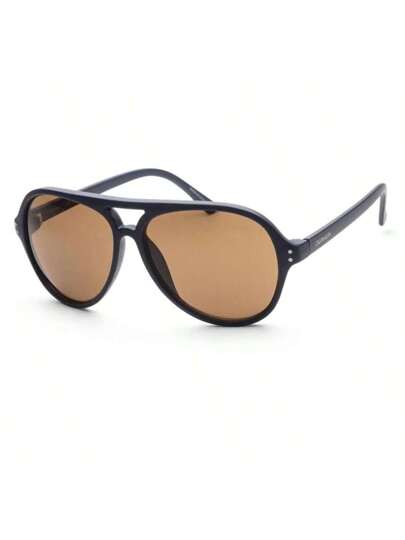 Men's Blue Round Sunglasses